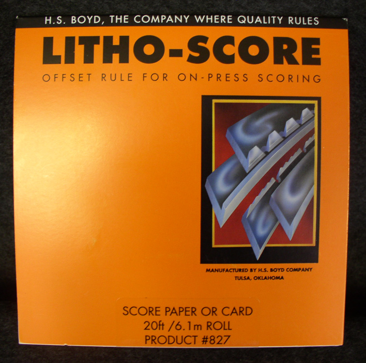 (image for) Litho-Score 827 Side Series Card & Paper 20' - Click Image to Close